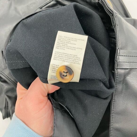 Anthropologie | The Junie High-Rise Flare Pants by Maeve: Faux-Leather Edition - Picture 4 of 8